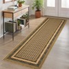 Washable Rugs for Living Room, Non Slip Modern Border Area Rug - 2 of 4