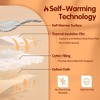 ZACHVO Self-Warming Pet Bed for Cats and Small Dogs, Plush Washable Mat with Anti-Slip Bottom – Light Gray - 3 of 4