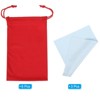 Unique Bargains Protective Storage Pouch Draw String with Cleaning Cloths 6 Pcs 11" x 7" - 3 of 4