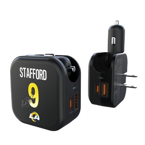 NFL Los Angeles Rams Players Game Tactic 18-Watt 2 in 1 USB A/C Charger - 1 of 3
