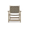 Signature Design by Ashley Jameset Leather Weave Accent Chair, Taupe - 3 of 4