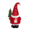 Transpac Resin 11 in. Multicolor Christmas Light Up Gnome with Tree Decor - 4 of 4