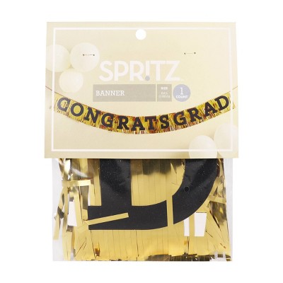 Photo 1 of 3 Packs of Graduation Fringe Banner Congrats Grad - Spritz