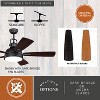 VAXCEL Walton 52 In. Bronze Industrial Loft Ceiling Fan with LED Light Kit and Remote - 4 of 4