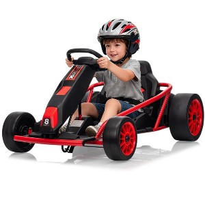 24V Go Kart for Kids 8-12 Years, 300W*2 Extra Powerful Motors, 8.1MPH High Speed Drifting with Music,Max Load 175Lbs Outdoor Ride On Toy for Teens - 1 of 4