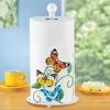 Collections Etc Colorful Butterflies Paper Towel Holder Green - 2 of 2