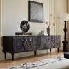 JVNOXK-Medieval Modern TV Stand Entertainment Center with 4 Storage Cabinets Suitable for TVs 55 inches and larger Minimalist Design - 3 of 4