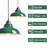Claxy Green Pendant Light Fixture Dome Kitchen Islands Hanging Light - 3 of 4