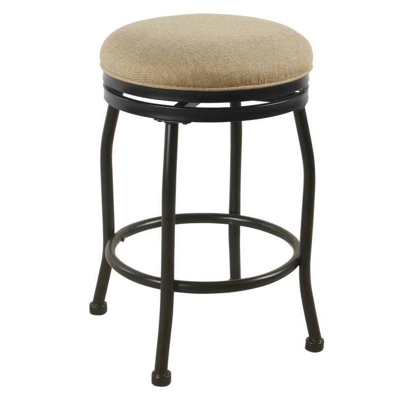 24" Swivel Counter Height Barstool with Metal Legs - HomePop, 1 of 7