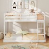 Tangkula Twin Over Full Bunk Bed Solid Wood Bunk Bed with Integrated Ladder & Safety Guardrails - 2 of 4