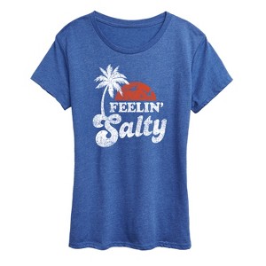 Women's - Instant Message - Feelin Salty Short Sleeve Graphic T-Shirt - 1 of 4