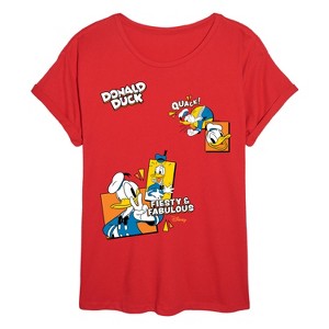 Women's - Disney - Donald Duck Oversized Graphic T-Shirt - 1 of 4