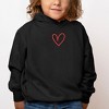 The Juniper Shop Embroidered Hand Drawn Heart Toddler Graphic Hoodie - 2 of 2