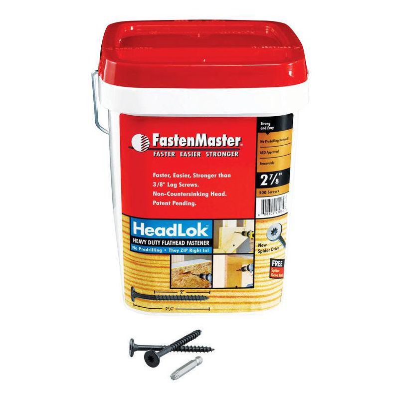 FastenMaster HeadLok No. 10 X 2-7/8 in. L Spider Epoxy Wood Screws 500 pk, 1 of 3