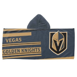 22"x51" NHL Vegas Golden Knights Youth Hooded Beach Towel - 1 of 3