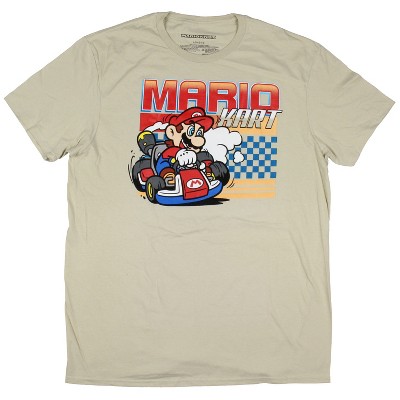 Nintendo Super Mario Kart Racing Men's Gamer Adult Short Sleeve T-Shirt