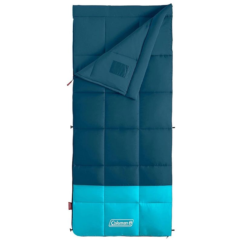 Coleman Montana 8 Person Cabin Camping Hiking Tent with Hinged Door, Blue & Kompact Lightweight Degree 20 Fahrenheit Sleeping Bag (2 Pack), 3 of 6