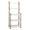 75" x 32" Farmhouse Wood Shelving Unit Off White - Olivia & May: 5-Tier Storage Bookcase - 2 of 4