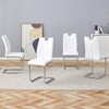 NicBex PU Leather Dining Chairs with Metal Legs,Armless Chairs for Kitchen,Living Room - 4 of 4