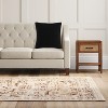 Black Linen Throw Pillow (20"x20") - Skyline Furniture: Indoor Square Cushion, Zipper Closure, Woven Texture - 4 of 4