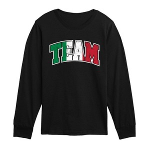 Boys' - Instant Message - Team Italy Long Sleeve Graphic T-Shirt - 1 of 4