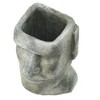 YUHAO Easter Island Cement Planter for Indoor Outdoor Home Garden Decor，6.5"x5.5"x11" - 3 of 4