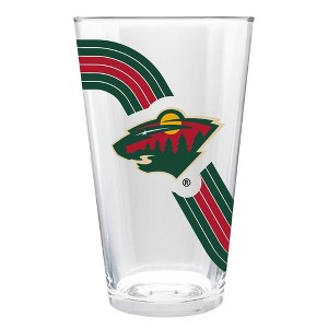NHL Minnesota Wild Retro Wave Pint Glass - 16oz - 1 of 3