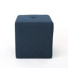 GDFStudio Brooks Contemporary Fabric Tufted Square Ottoman - 2 of 4