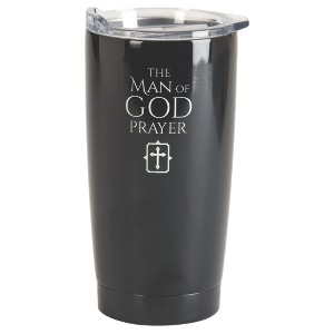 Dicksons SSTUMB-75 Midnight Black 20 ounce Stainless Steel Travel Tumbler Mug with Lid Mug, Man of God Prayer - 1 of 1