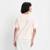 Women's Relaxed Short Sleeve Beach Graphic T-Shirt - Future Collective White - 2 of 3