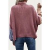 Women's SLOUCHY COLORBLOCK RIBBED-KNIT SWEATER - TREND SHOP - 3 of 3