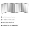 Indoor Pet Gate - 4-Panel Folding Dog Gate for Stairs or Doorways - 72x24-Inch Freestanding Pet Fence for Cats and Dogs by PETMAKER (Gray) - 3 of 4