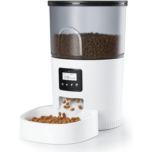 Programmable Automatic Pet Feeder with Dual Power, Timed Food Dispenser for 1-6 Meals Daily - 1 of 4