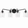 Craftmade Lighting Shayna 4 - Light Vanity in  Flat Black - 3 of 4