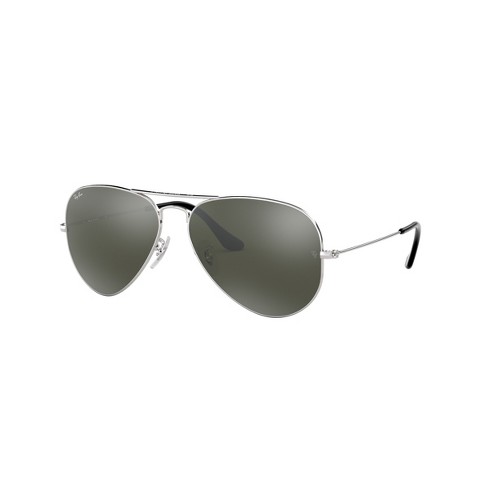 Men's & Womens Sunglasses - The Aviator - Silver Mirror