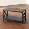 The Lakeside Collection Two-Tone Farmhouse Living Room Collection - Black Coffee Table - 3 of 3