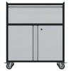 Garvee Rolling Tool Cabinet, Heavy Duty Toolbox with Wheels and Drawers for Garage, Office, Black/Gray - 2 of 4