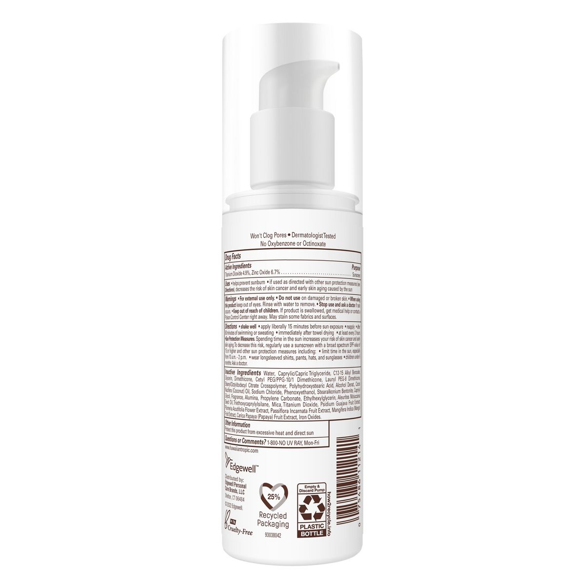 Hawaiian Tropic Mineral Sun Milk Body Lotion - SPF 50 - 3.4 fl oz - thumbnail 2