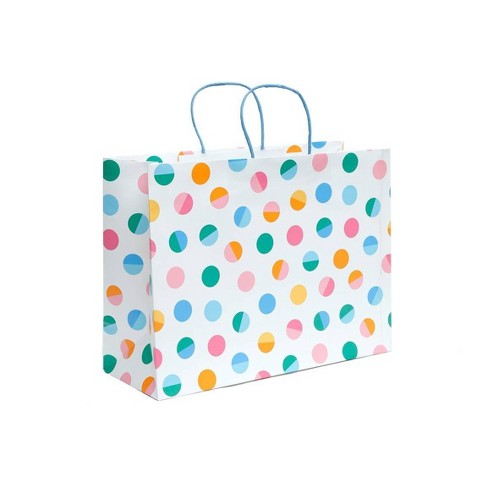 4pk Cub Gift Bags Foil Star Gold - Spritz™