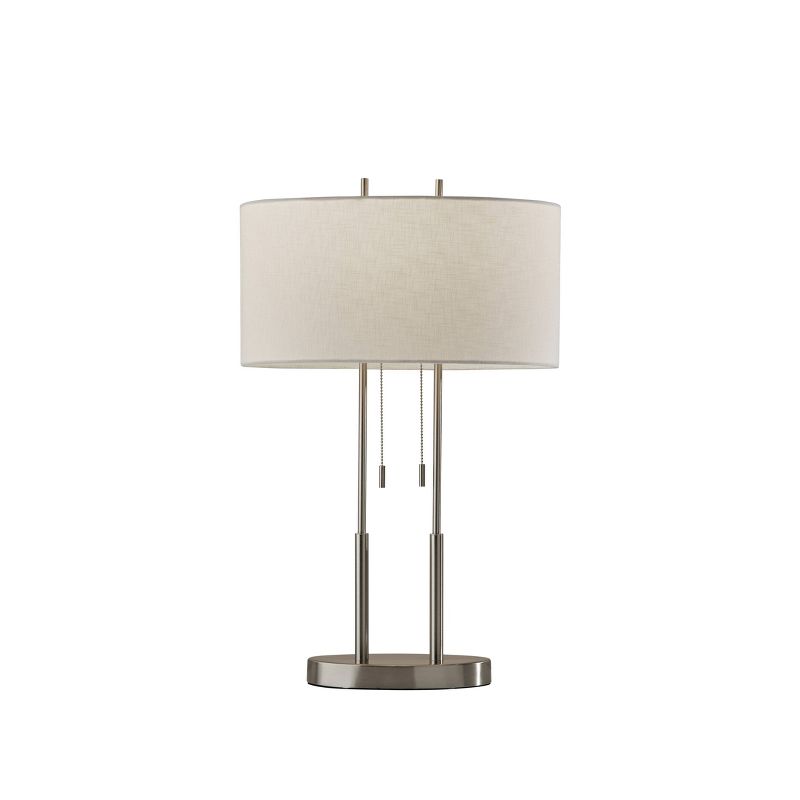 Duet Table Lamp Silver - Adesso, 1 of 5