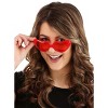 HalloweenCostumes.com One Size Fits Most Women Women's Sweetheart Sunglasses, Red - 2 of 3