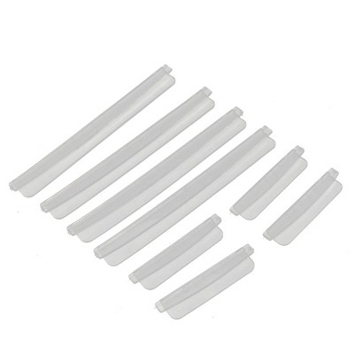 Unique Bargains Plastic Auto Car Door Edge Scratch Strip Protector Guards Clear 8Pcs