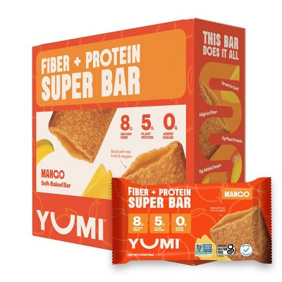 YUMI Fiber + Protein Super Bar Mango - 7.2oz/5ct