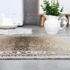Modern Washable Area Rug, Ombre Bordered Low Pile Carpet, Non Slip Soft Foldable Rug for Bedroom, Dining Room or Home Office - 4 of 4