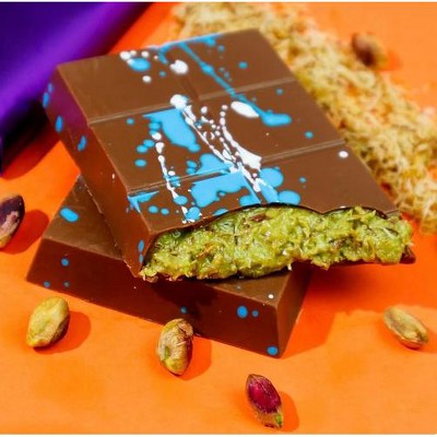 Crazy Choco – Pistachio Kunafe Dark Chocolate Bar – CC-DCPB – 180g–200g