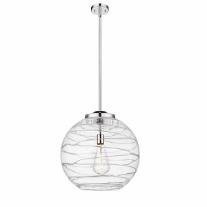 Athens Deco Swirl - 1 Light Pendant In Industrial Style-19.5 Inches Tall and 17.88 Inches Wide - 1 of 1