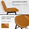 Arceso Counter Height Bar Stools Set, Modern Faux Leather, for Home Kitchen - 2 of 4