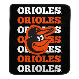 MLB Baltimore Orioles Repeat Refresh Ultra Soft Blanket - 1 of 1