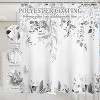 LunaLulinlk Gray Eucalyptus Fabric Shower Curtain - 2 of 4
