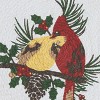 Park Designs Holiday Cardinal Love Braid Placemat 15"  Set Of 4 - 3 of 4